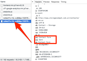 CF7 to Google Analytics sending data